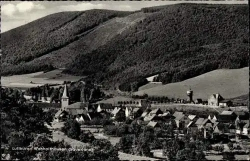 Ak Wenholthausen Eslohe im Sauerland, Panorama vom Ort