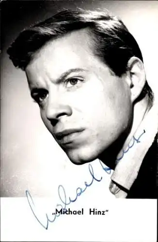 Ak Schauspieler Michael Hinz, Portrait, Autogramm