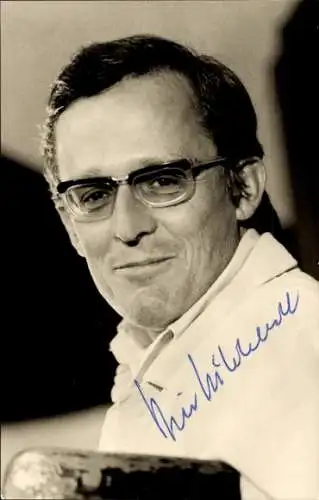 Ak Schauspieler und Kabarettist Dieter Hildebrandt, Portrait, Autogramm