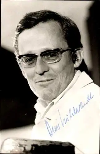 Ak Schauspieler und Kabarettist Dieter Hildebrandt, Portrait, Autogramm