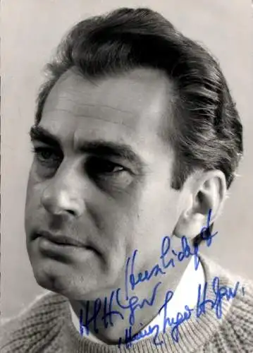 Ak Schauspieler Heinz Ingo Hilgers, Portrait, Autogramm