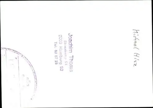 Ak Schauspieler Michael Hinz, Portrait, Autogramm