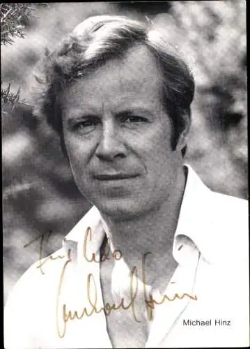 Ak Schauspieler Michael Hinz, Portrait, Autogramm