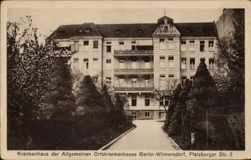 Ak Berlin Wilmersdorf, Krankenhaus der Allgemeinen Ortskrankenkasse, Pfalzburger Str. 5