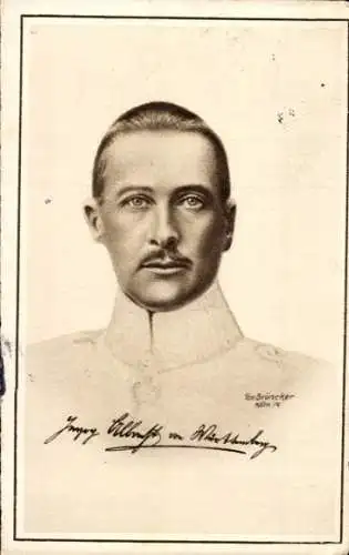 Künstler Ak Brüncker, Herzog Albrecht von Württemberg, Portrait