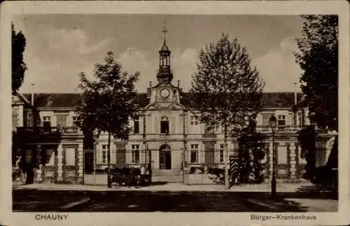 Ak Chauny Aisne, Bürger-Krankenhaus