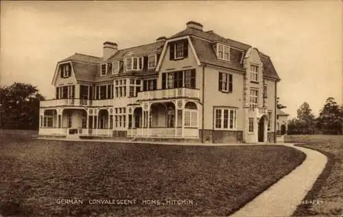 Ak Hitchin East England, German Convalescent Home