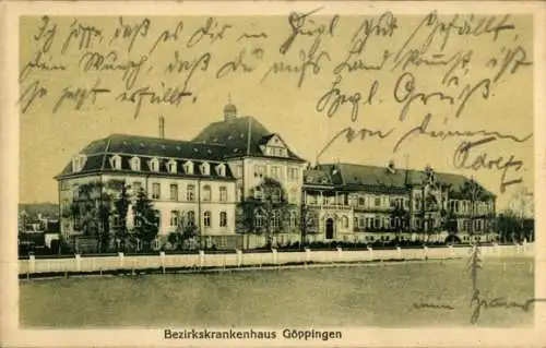 Ak Göppingen in Württemberg, Bezirkskrankenhaus