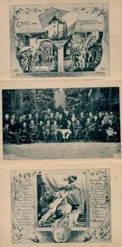 Klapp Studentika Ak Calbe an der Saale im Salzlandkreis, Bergfest 1919, Seminar, Gruppenbild