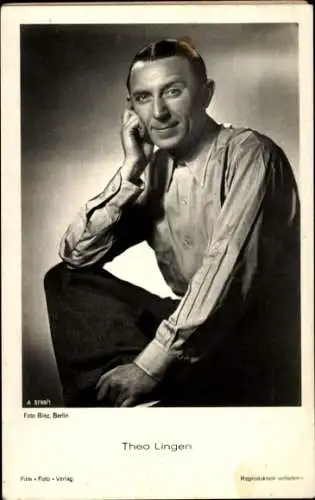 Ak Schauspieler Theo Lingen, Portrait