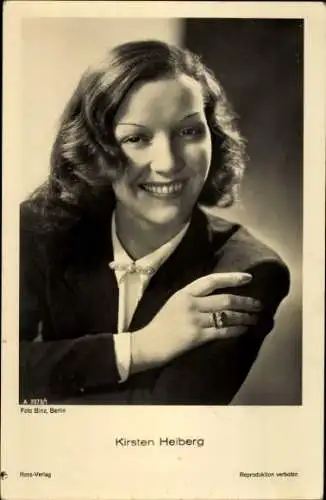 Ak Schauspielerin Kirsten Heiberg, Portrait, Ross 3373/1