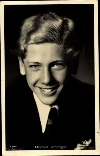 Ak Schauspieler Norbert Rohringer, Portrait
