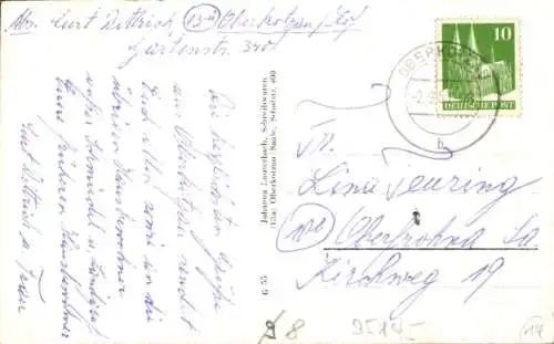 Ak Oberkotzau an der Saale, Gesamtansicht, Siedlung Autengrüner Weg