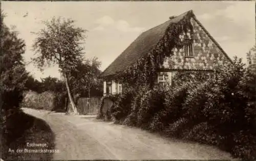 Ak Eschwege an der Werra Hessen, Partie an der Bismarckstraße