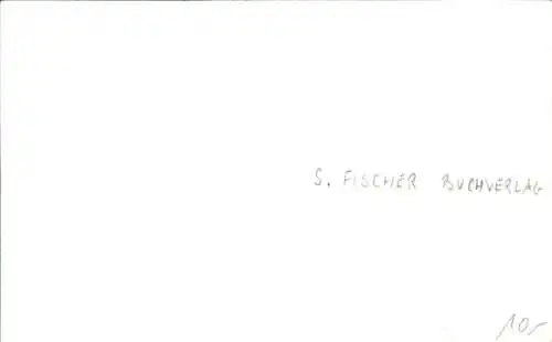 Foto Ak Aufsteller mit Büchern, Buchverlag S. Fischer