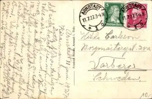 Ak Arnstadt in Thüringen, Fürst Güntherschule