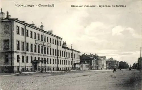 Ak Kronstadt Russland, Gymnase de femmes