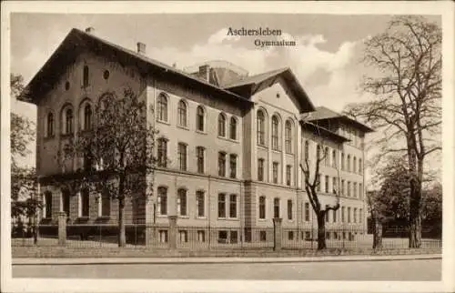 Ak Aschersleben im Salzlandkreis, Gymnasium