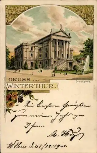 Litho Winterthur Kt. Zürich Schweiz, Stadthaus