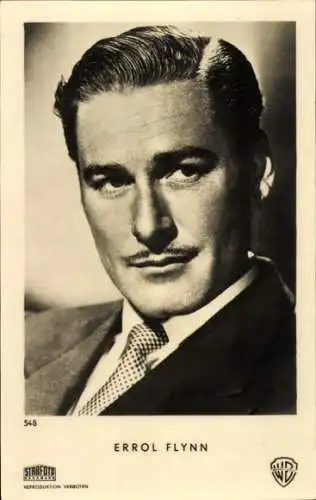 Ak Schauspieler Errol Flynn, Porträt