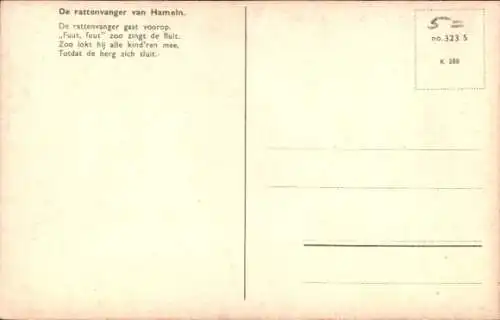 Künstler Ak Kirchbach, Der Rattenfänger von Hameln