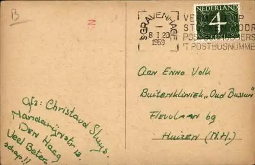 Künstler Ak Links, Karel, Glückwunsch Neujahr, Kinder vor einer Haustür