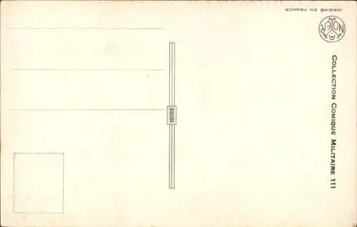 Künstler Ak Frankreich, Soldatenhumor