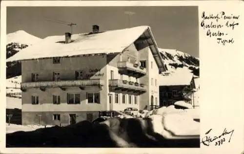 Ak Gerlos im Zillertal Tirol, Gasthaus Gerloserhof im Winter
