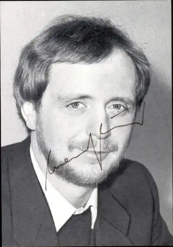 Foto Michael Müller, Bundestagskanditat der SPD, Portrait, Autogramm