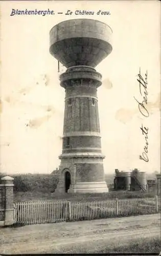 Ak Blankenberghe Blankenberge Westflandern, Wasserturm