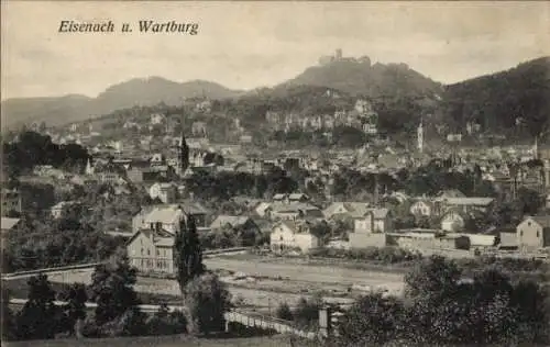 Ak Lutherstadt Eisenach in Thüringen, Wartburg, Gesamtansicht