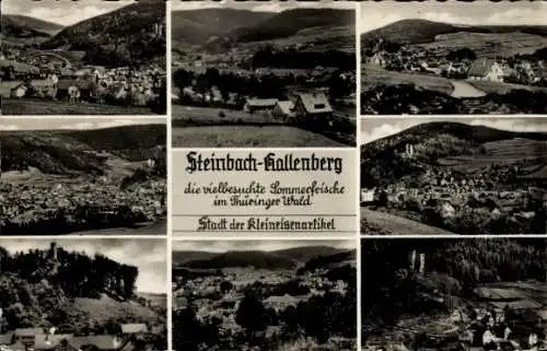 Ak Steinbach Hallenberg im Thüringer Wald, Panoramen