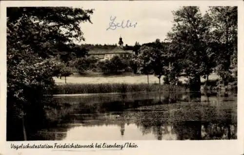 Ak Friedrichstanneck Eisenberg in Thüringen, Vogelschutzstation