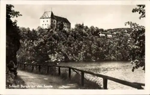 Ak Burgk Schleiz in Thüringen, Schloss Burgk an der Saale