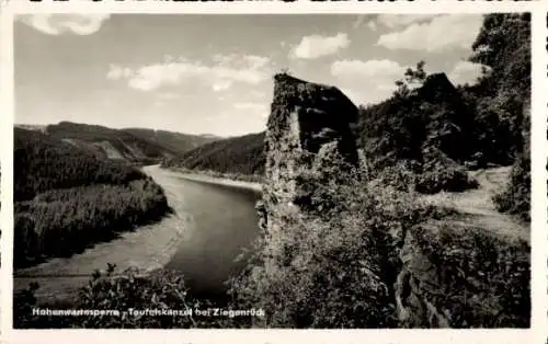 Ak Ziegenrück an der Saale Thüringen, Teufelskanzel