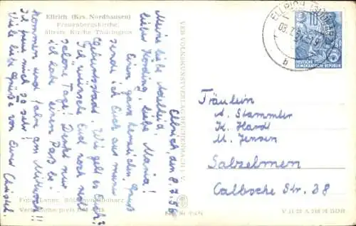 Ak Ellrich Harz Thüringen, Kirche