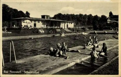 Ak Bad Nenndorf an der Weser, Schwimmbad