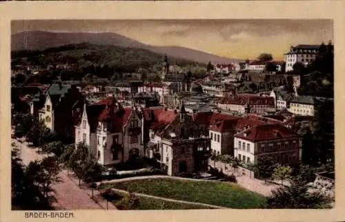 Ak Baden Baden am Schwarzwald, Teilansicht