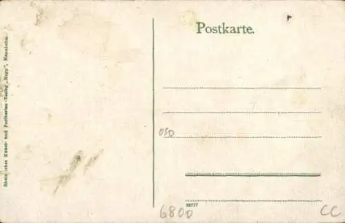 Ak Mannheim in Baden, Kaiserring, Straßenbahn Nr. 84