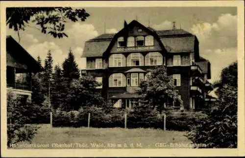 Ak Oberhof im Thüringer Wald, GEG-Erholungsheim