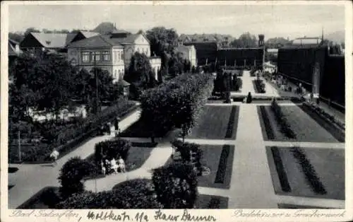 Ak Bad Salzuflen in Lippe, Badehäuser, Gradierwerk