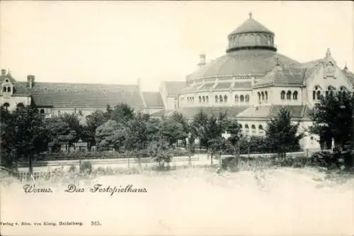 Ak Worms am Rhein, Festspielhaus