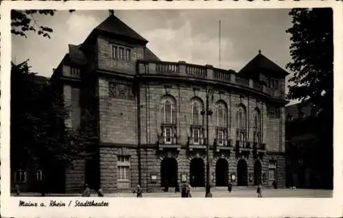 Ak Mainz am Rhein, Stadttheater