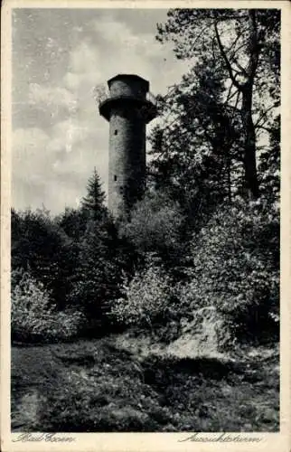 Ak Bad Essen Kreis Osnabrück, Blick auf den Aussichtsturm, Bäume