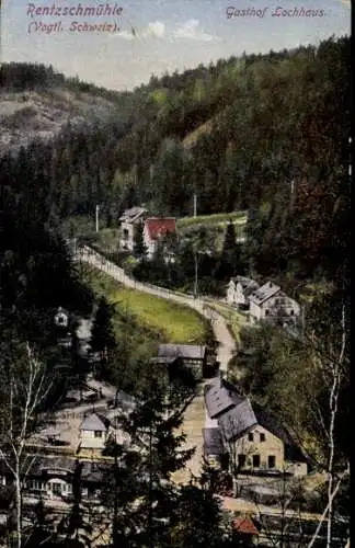 Ak Rentzschmühle Pöhl im Vogtland, Gasthof Lochhaus