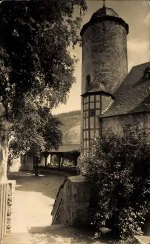 Ak Leutenberg in Thüringen, Schloss Friedensburg, Erholungsheim, Gaststätte