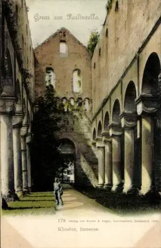 Ak Paulinzella Königsee Rottenbach in Thüringen, Kloster, Inneres