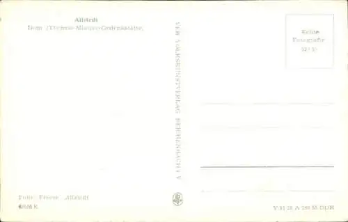 Ak Allstedt in Sachsen Anhalt, Dom, Thomas Müntzer Gedenkstätte