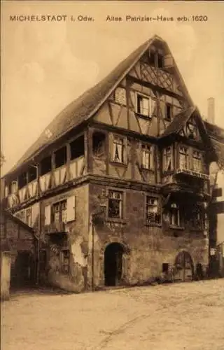 Ak Michelstadt im Odenwald, Altes Patrizierhaus