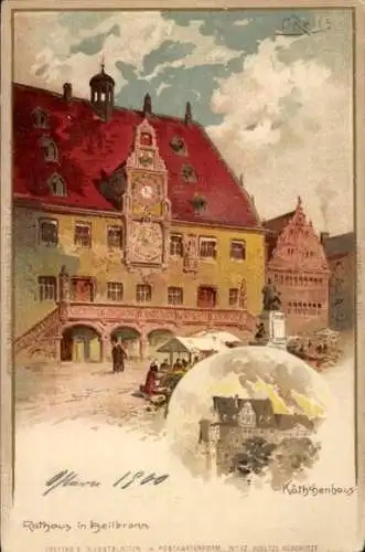 Künstler Litho Reiss, Fitz, Heilbronn am Neckar, Kätchenhaus, Rathaus